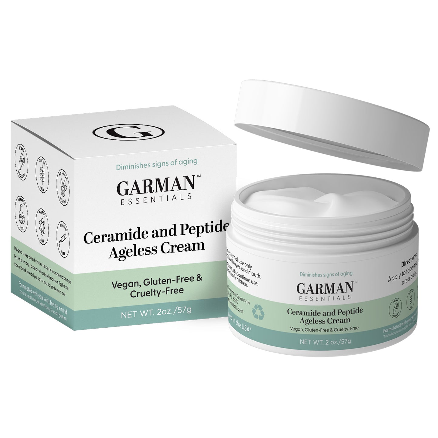 Ceramide and Peptide Ageless Cream 2 Fl Oz